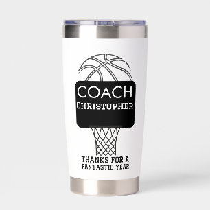 Custom Personalized Basketball Coach Gifts Insulated Tumbler