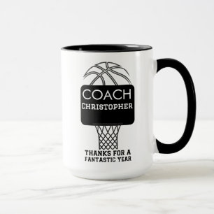 Custom Personalized Basketball Coach Gifts Mug