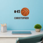 Custom Personalized Basketball Name Number Wall Decal