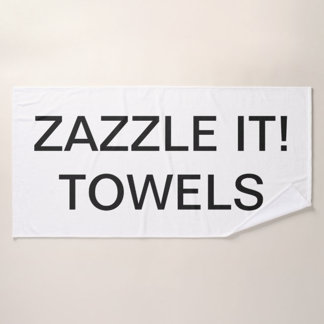 Custom Personalized Bath Towel Blank Template (Bath Towel)