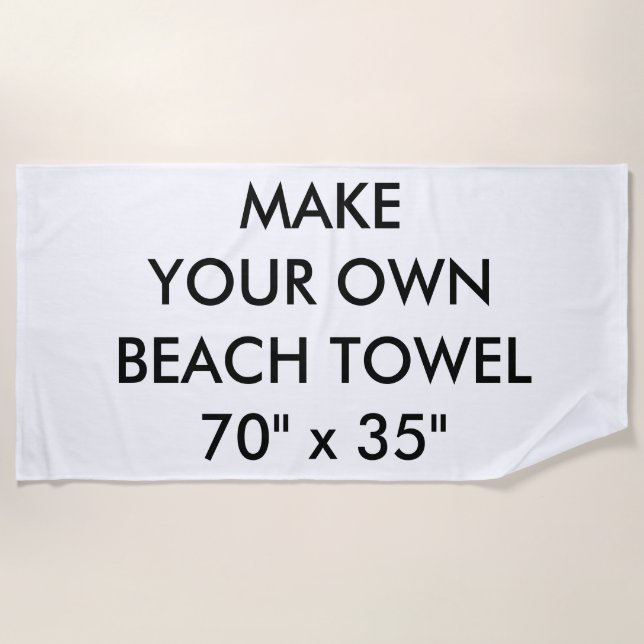 Custom Personalized Beach Towel (Front)