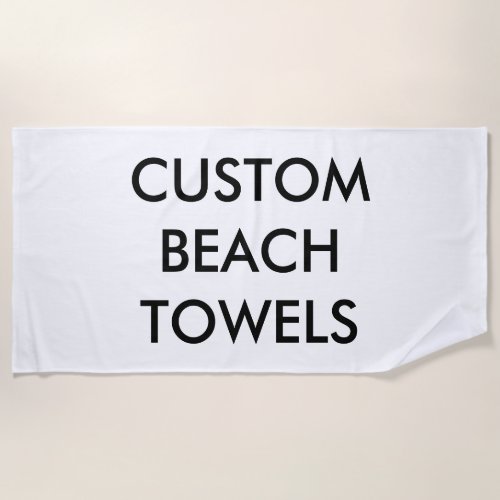 Custom Personalized Beach Towel Blank Template