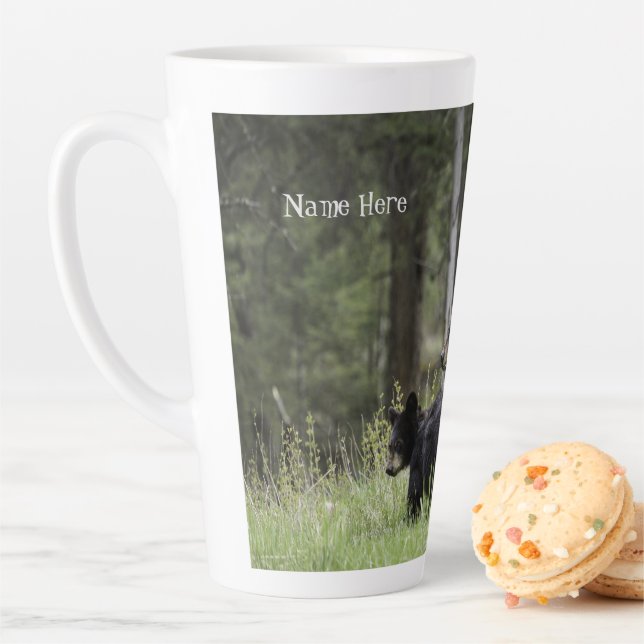 Custom Personalized Bear Coffee Latte Mug   (In Situ)