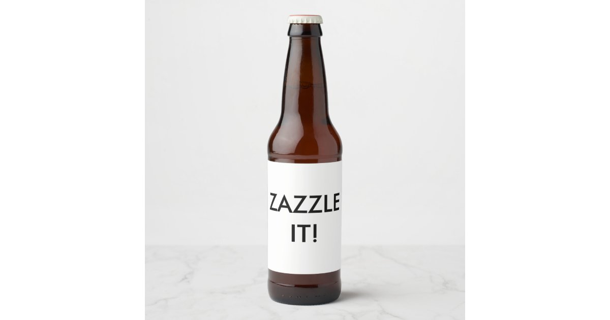 Custom Personalized Beer Bottle Label Blank | Zazzle.com