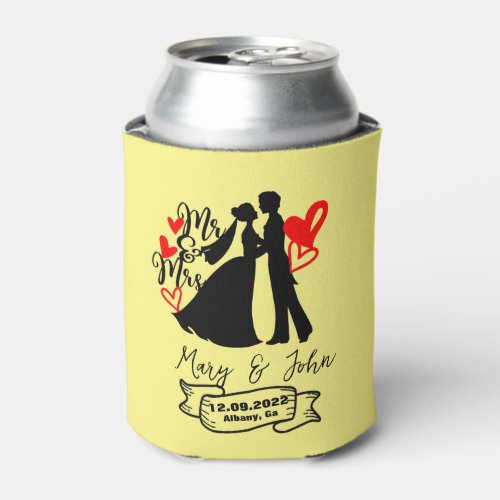 Custom Personalized Beer Can Cooler favor wedding 