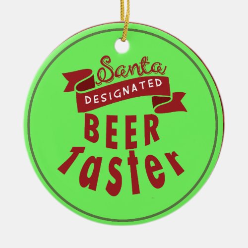 Custom Personalized Beer Lover Christmas Ornament
