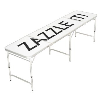 Custom Personalized Beer Pong Table Blank Template by GoOnZazzleIt at Zazzle