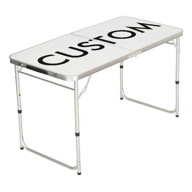 Custom Personalized Beer Pong Table Blank Template (Angled)