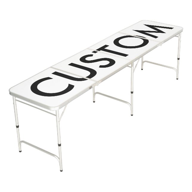Custom Personalized Beer Pong Table Blank Template (Angled)