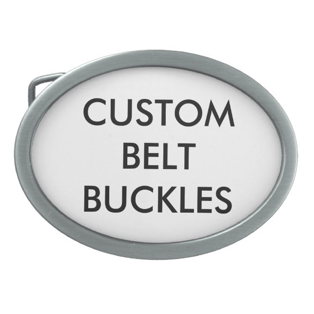 Custom Personalized Belt Buckle Blank Template (Front)