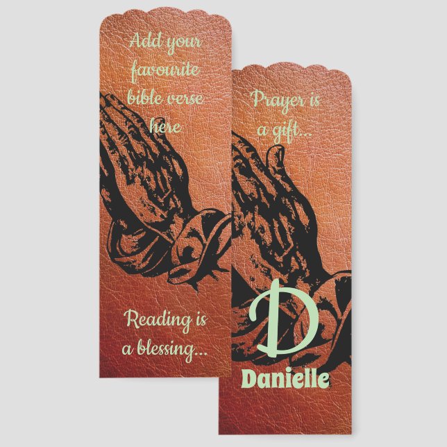 Custom Personalized Bible Verse Bookmark (Front & Back)