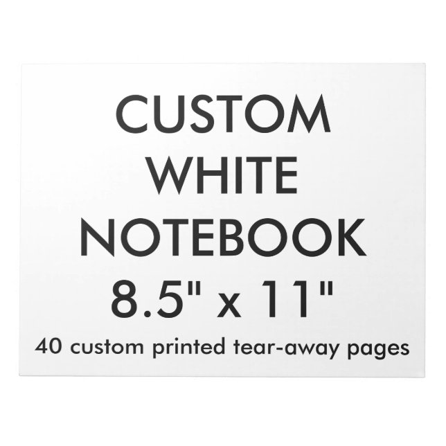 Custom Personalized Big 40 Tear-Away Page Notepad (Front)