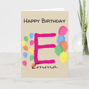 Custom Personalized Birthday Card With Name