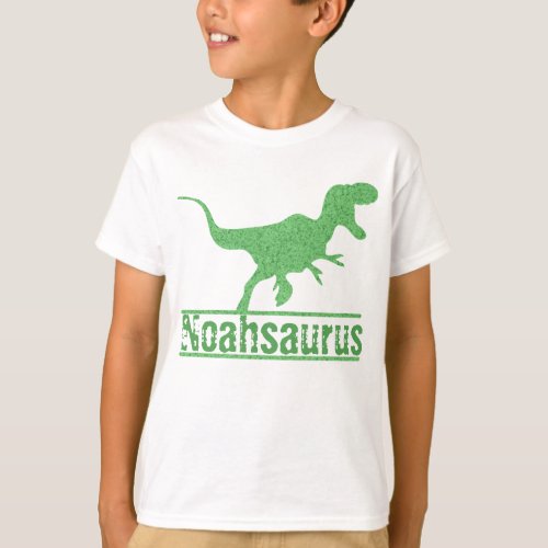 Custom Personalized Birthday Dinosaur Family T_Shirt
