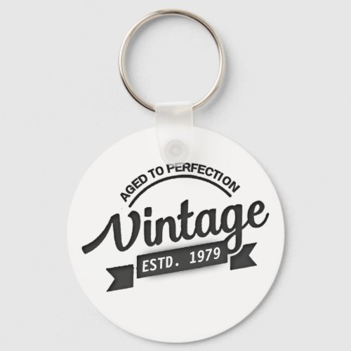 Custom Personalized Birthday Gift Vintage Keychain
