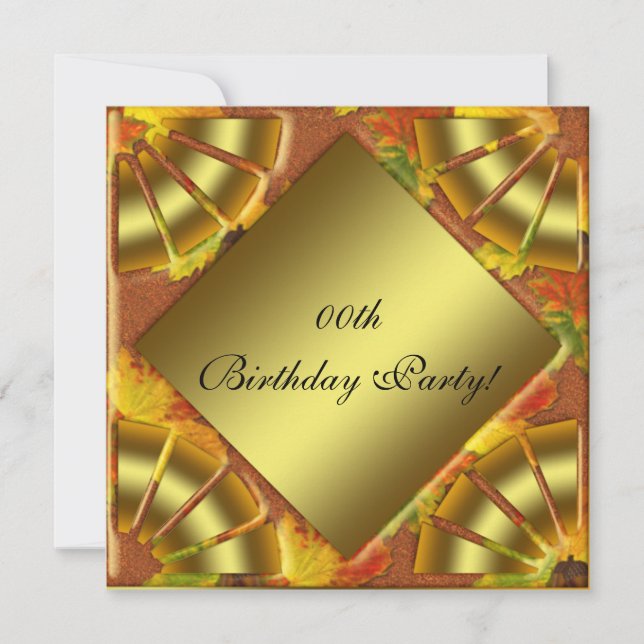Custom Personalized Birthday Party Invitations (Front)