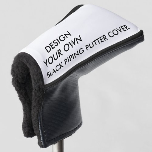 Custom Personalized Black Putter Golf Club Cover