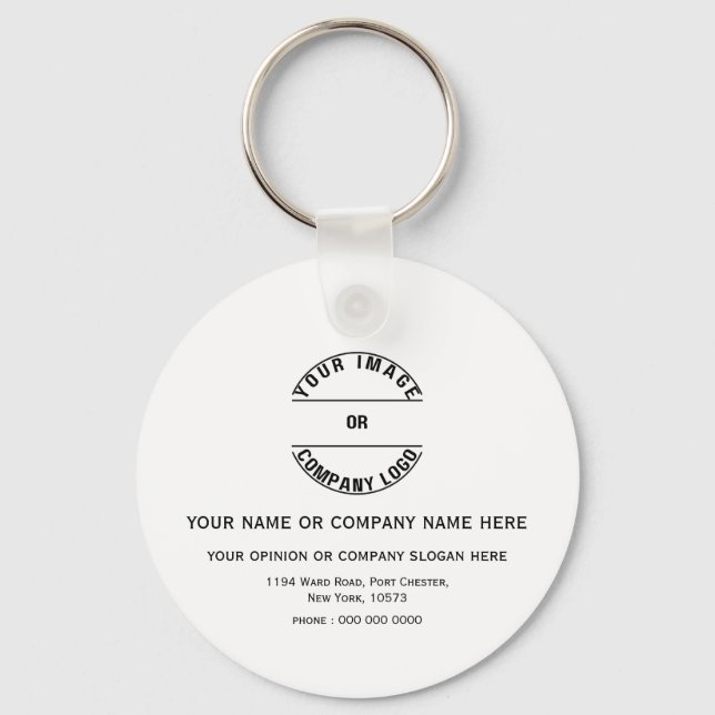 Custom Personalized Blank Template 2" Keychain (Front)