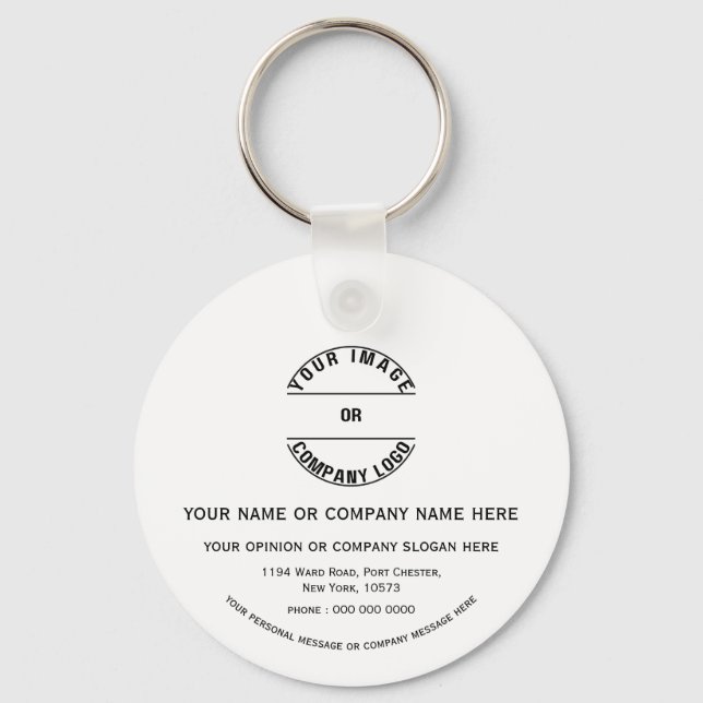 Custom personalized Blank Template  2" Metal Keychain (Front)