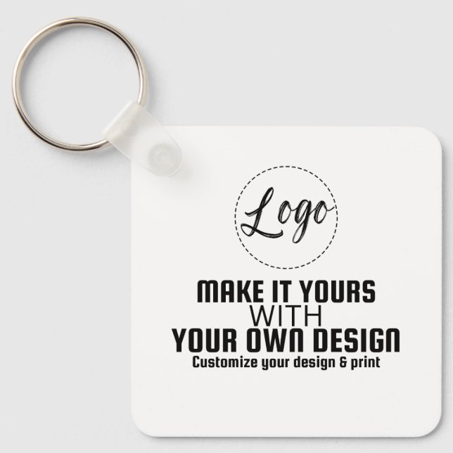Custom Personalized Blank Template Keychain (Front)