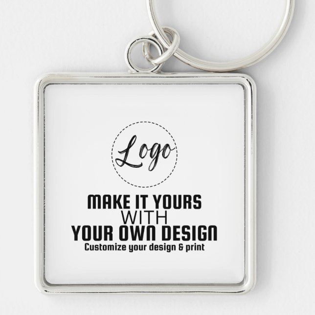 Custom Personalized Blank Template Keychain (Front)