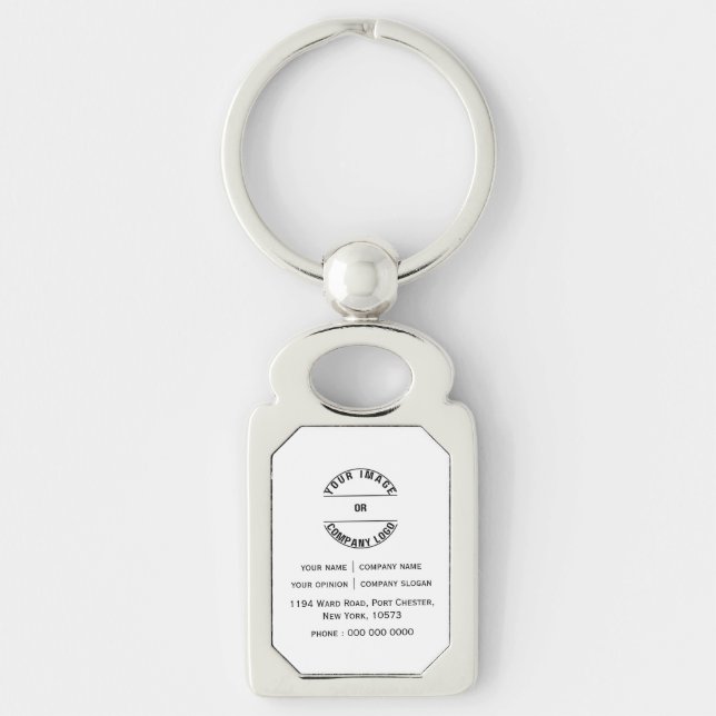 Custom Personalized Blank Template  Keychain (Front)