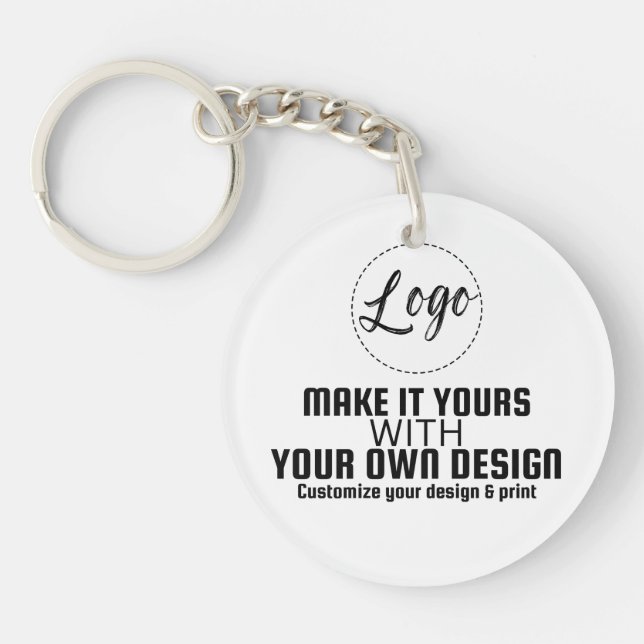 Custom Personalized Blank Template Keychain (Front)