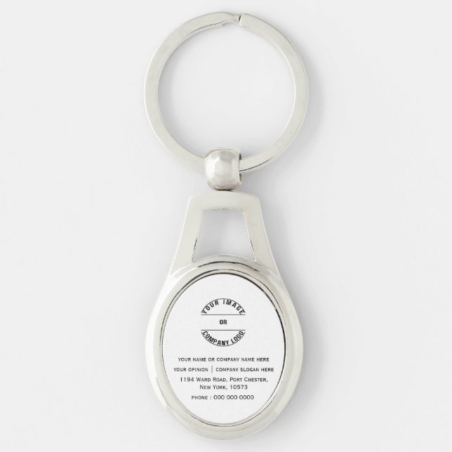 Custom Personalized Blank Template Keychain (Front)