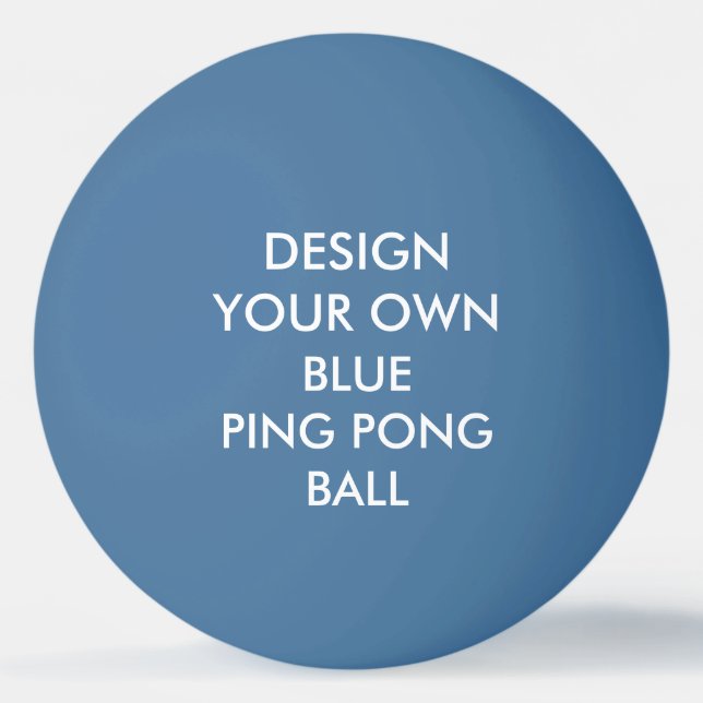 Custom Personalized BLUE Ping Pong Ball (Front)