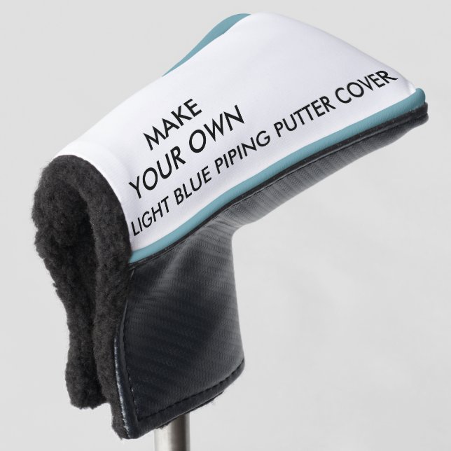 Custom Personalized Blue Putter Golf Club Cover (3/4 Front)