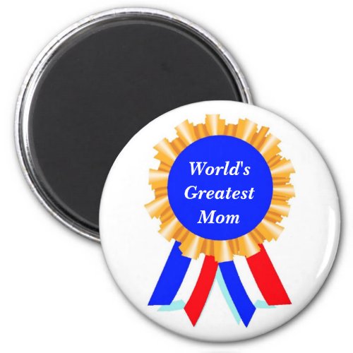 Custom Personalized Blue Ribbon Award Magnets