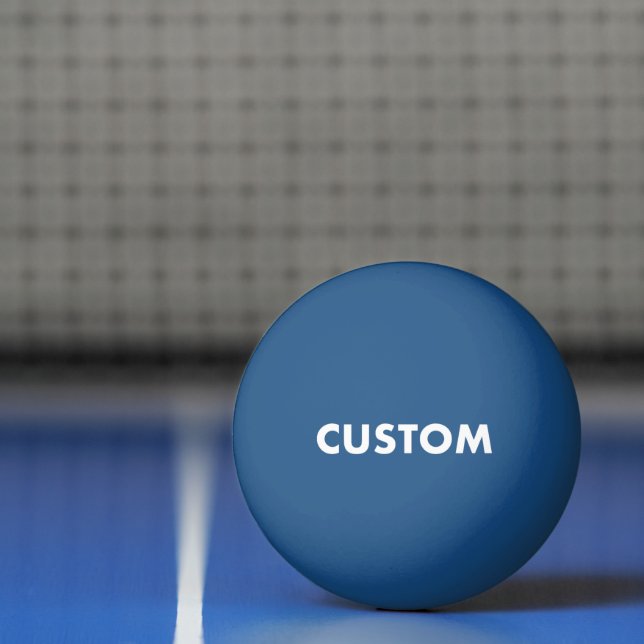 Custom Personalized BLUE Table Tennis Ping Pong Ball (Net)