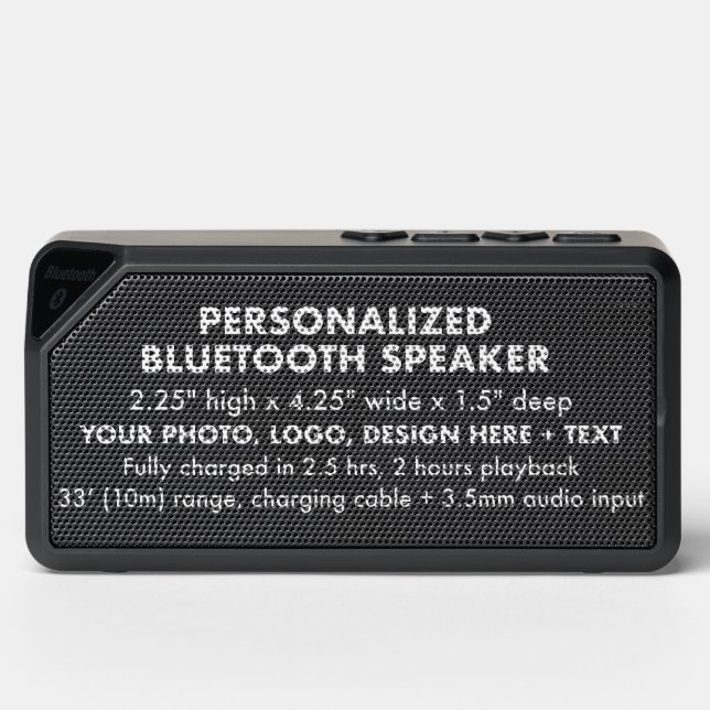 Custom personalized Bluetooth Speaker (Front)