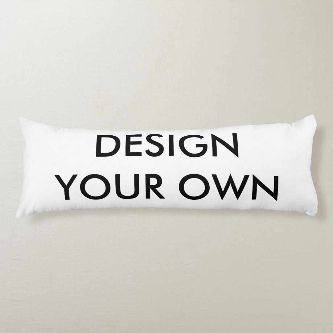 Custom Personalized Body Pillow Blank Template Zazzle