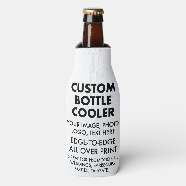 Custom Personalized Bottle Cooler Sleeve Blank (Bottle Front)