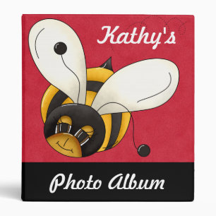 Custom Personalized Bumblebee Photo Album Binder