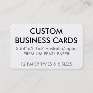 Custom Personalized Business Cards Blank Template