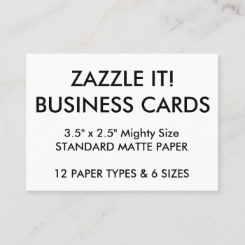 Custom Personalized Business Cards Blank Template by GoOnZazzleIt at Zazzle