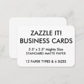Custom Personalized Business Cards Blank Template (Front/Back)