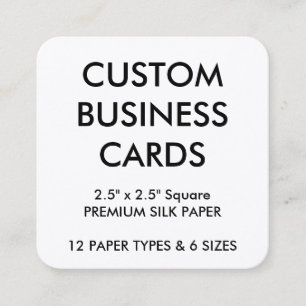 Custom Personalized Business Cards Blank Template
