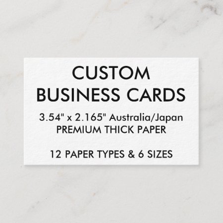 Custom Personalized Business Cards Blank Template
