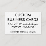 Custom Personalized Business Cards Blank Template at Zazzle