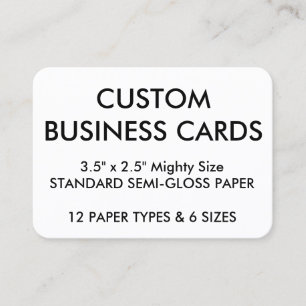 Custom Personalized Business Cards Blank Template