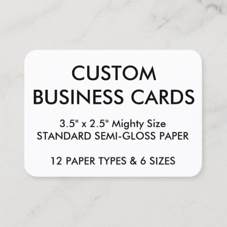 Custom Personalized Business Cards Blank Template