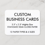Custom Personalized Business Cards Blank Template at Zazzle