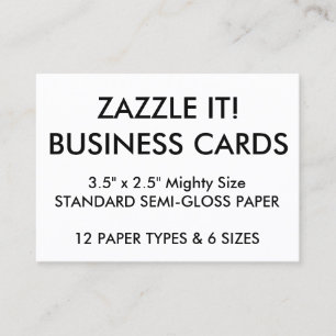 Custom Personalized Business Cards Blank Template