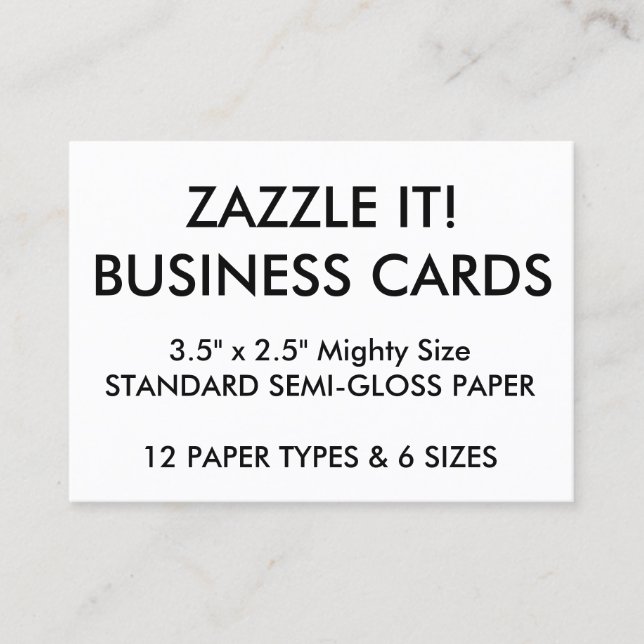 Custom Personalized Business Cards Blank Template (Front)
