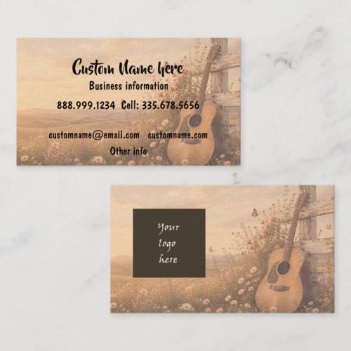 Custom Personalized Business Logo or QR Code Card