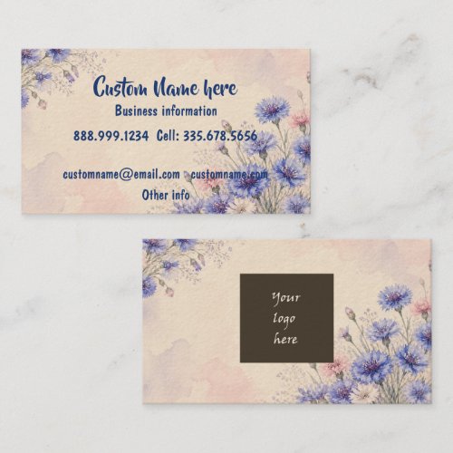 Custom Personalized Business Logo or QR Code Card
