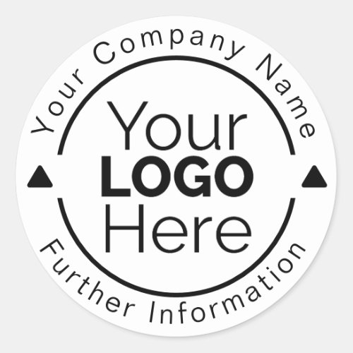 Custom Personalized Business Logo Rubber Stamp Classic Round Sticker